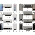 Various Types Of Modern Household Appliances With Stylish Designs For Home Use