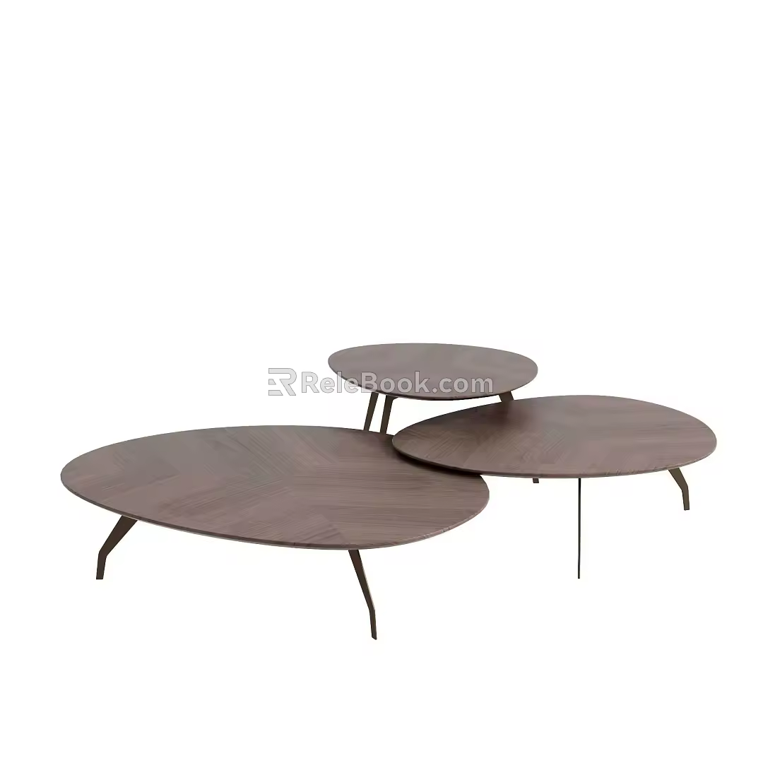 Alberta coffee table side table 3d model