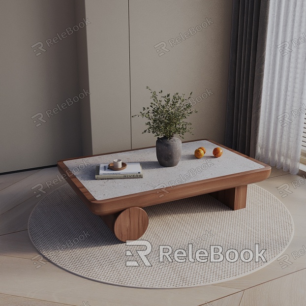 Modern coffee table model