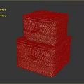 Practical Natural Woven Storage Boxes Stackable with Handles for Home Organization
