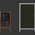 Small and Large Green Chalkboards with Wooden and Metal Stands for Home Use