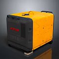 KIPOR Portable Generator With Yellow And Black Enclosure Wheels And Handle Design