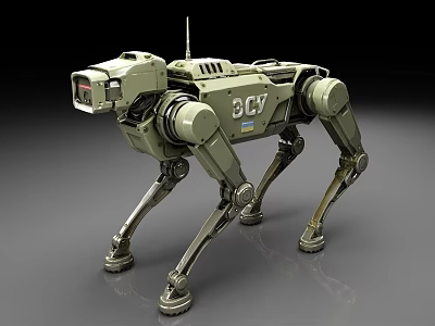 3CV Mobile Quadruped Mechanical Dog Robot Commercial Equipment With Industrial Design 3d model
