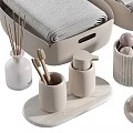 Stylish Laundry and Daily Essentials With Folded Towels Storage Baskets Aromatherapy Sticks And Soap Bars