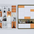 Modern Storage Cabinet Bookshelf Storage Rack Storage Rack Accessories 3d model