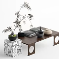 Middle Ancient Style Coffee Table 3d model