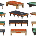 High Quality Billiard Table With Cue Balls And Wooden Side Table For Home Sports