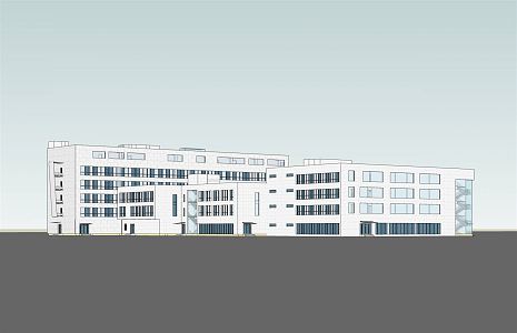 Modern Hospital Architecture Hospital 3d model