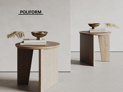 poliform side a few solid wood side a few round a few small tea table dry branch ornaments model