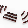 Curved Conference Tables With Computers For Modern Office Meeting Setups