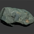 Natural Wood Stone Material With Green Color And Round Spots Rough Surface Texture