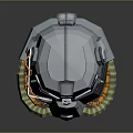 Sci-Fi Helmet Alien Helmet High Tech Helmet Game Helmet 3d model