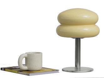 Nordic Table Lamp Cream Table Lamp Middle Ancient Table Lamp 3d model