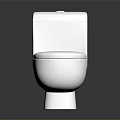Modern White Ceramic Toilet With Sleek Design And Contemporary Style