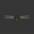 Helicopter Dragonfly Aircraft Dragonfly Helicopter Sci-fi Helicopter 3d model