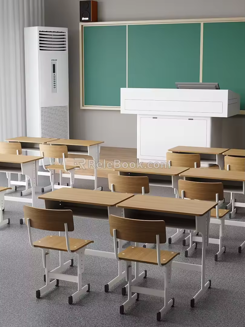 Classroom 3d model