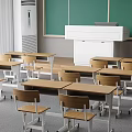Classroom 3d model