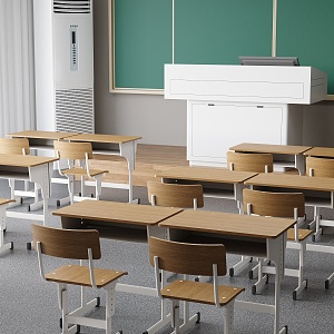 Classroom 3d model