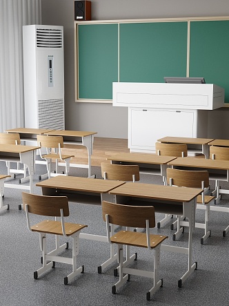 Classroom 3d model