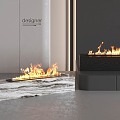 Fireplace Flame 3d model