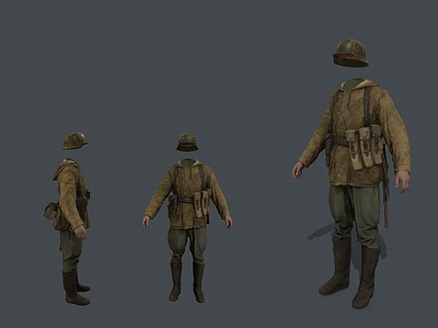 Realistic World War II German Military Uniform Realistic World War II Military Uniform Clothes German Military Boots Helmet Weapon model