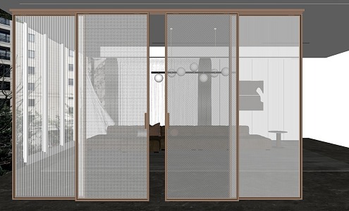 sliding door 3d model