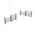 Rustic Wooden Fence Structure With Horizontal And Vertical Planks For Outdoor Use