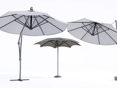 Modern Parasol Outdoor Umbrella Sun Umbrella Folding Umbrella 3d model