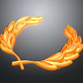 Orange Decorative Wreath As Home Living Decoration Product