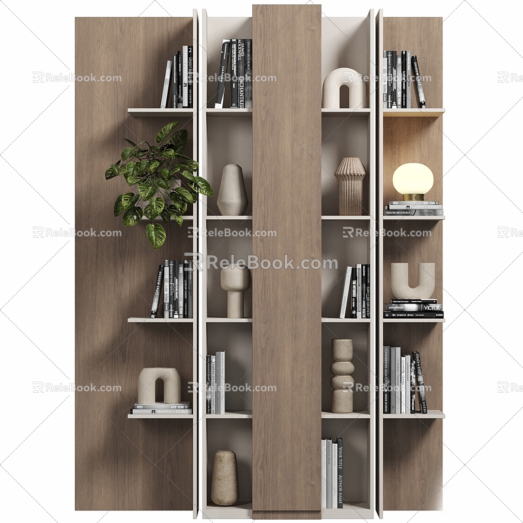 Modern Bookcase Decorative Cabinet Display Cabinet Storage Cabinet Entrance Cabinet Decorations 3d model