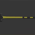 Claw Hammer with Yellow and Black Handle Metal Head on Black Surface with Reflection