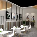 GUANGMING Exhibition Booth Modern Wooden Design With Display Items And Lighting