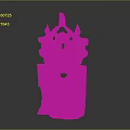 Antique Architectural Facade Model With Intricate Carvings Arched Doorway And Decorative Top Elements