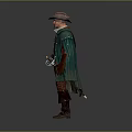 Stylish Cowboy Themed Living Supplies Including Hat Coat Pants And Belt For Daily Use