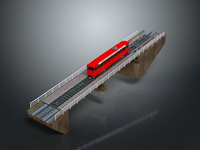 Realistic train vehicle model