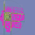 Modern Industrial Factory Layout With Green Surroundings And Road Facilities
