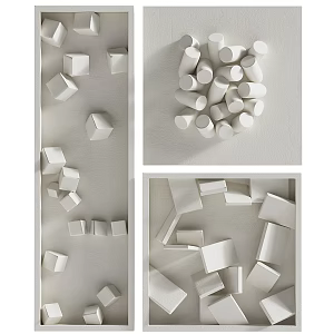 Modern wall decoration shaped pendant 3d model
