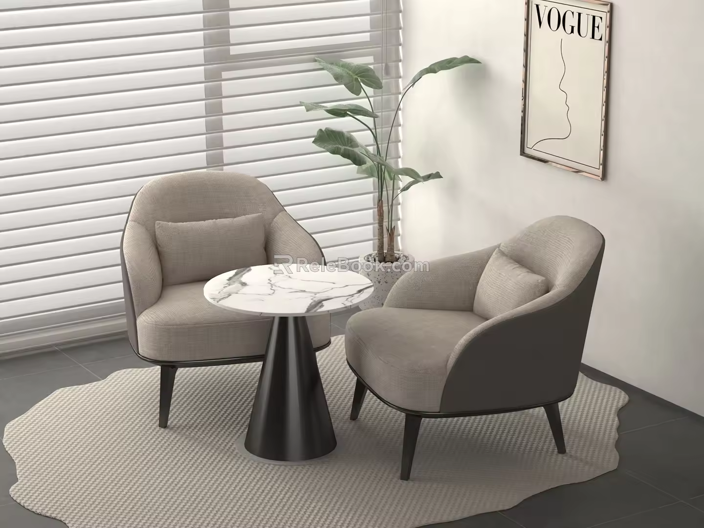 Modern Negotiation Tables and Chairs Negotiation Tables and Chairs Coffee Tables and Chairs Reception Tables and Chairs Round Table 3d model