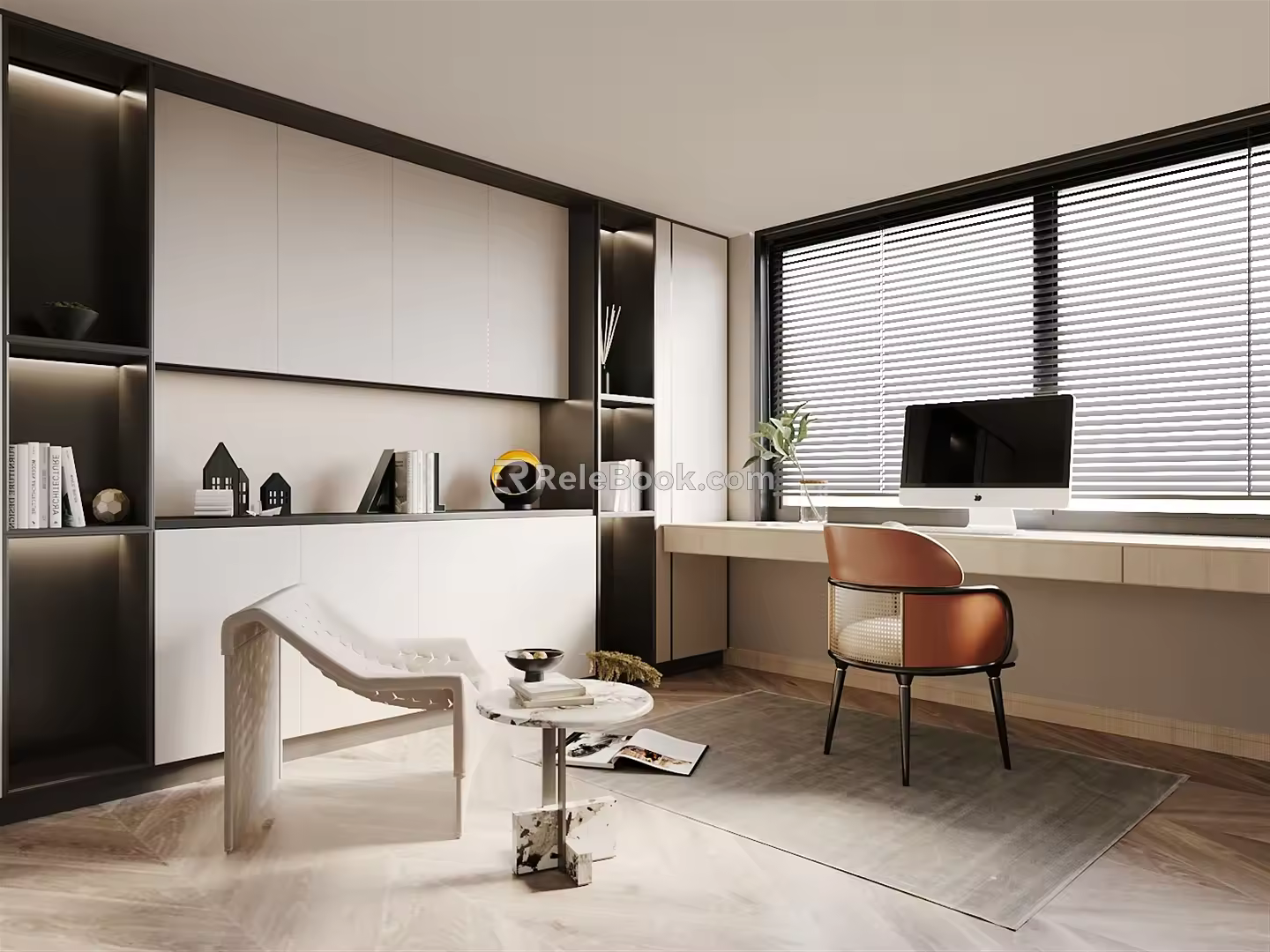 Modern study 3d model