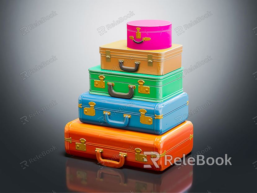 Modern Luggage Suitcase model