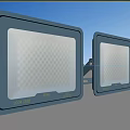 Blue Square Outdoor LED Flood Lights With Bright Illumination And Mounting Brackets