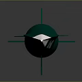 Green Rocket Weapon With White Tip And J-20 Military Marking Design