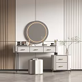 Light Luxury Dressing Table 3d model