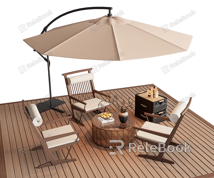 Modern Outdoor Chair Outdoor Leisure Table and Chair Outdoor Chair Parasol Leisure Chair model