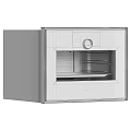 Sleek Built-in Oven Kitchen Appliance With Stainless Steel Design Control Panel And Interior Racks