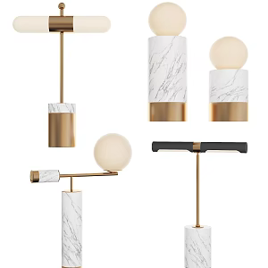Modern table lamp 3d model