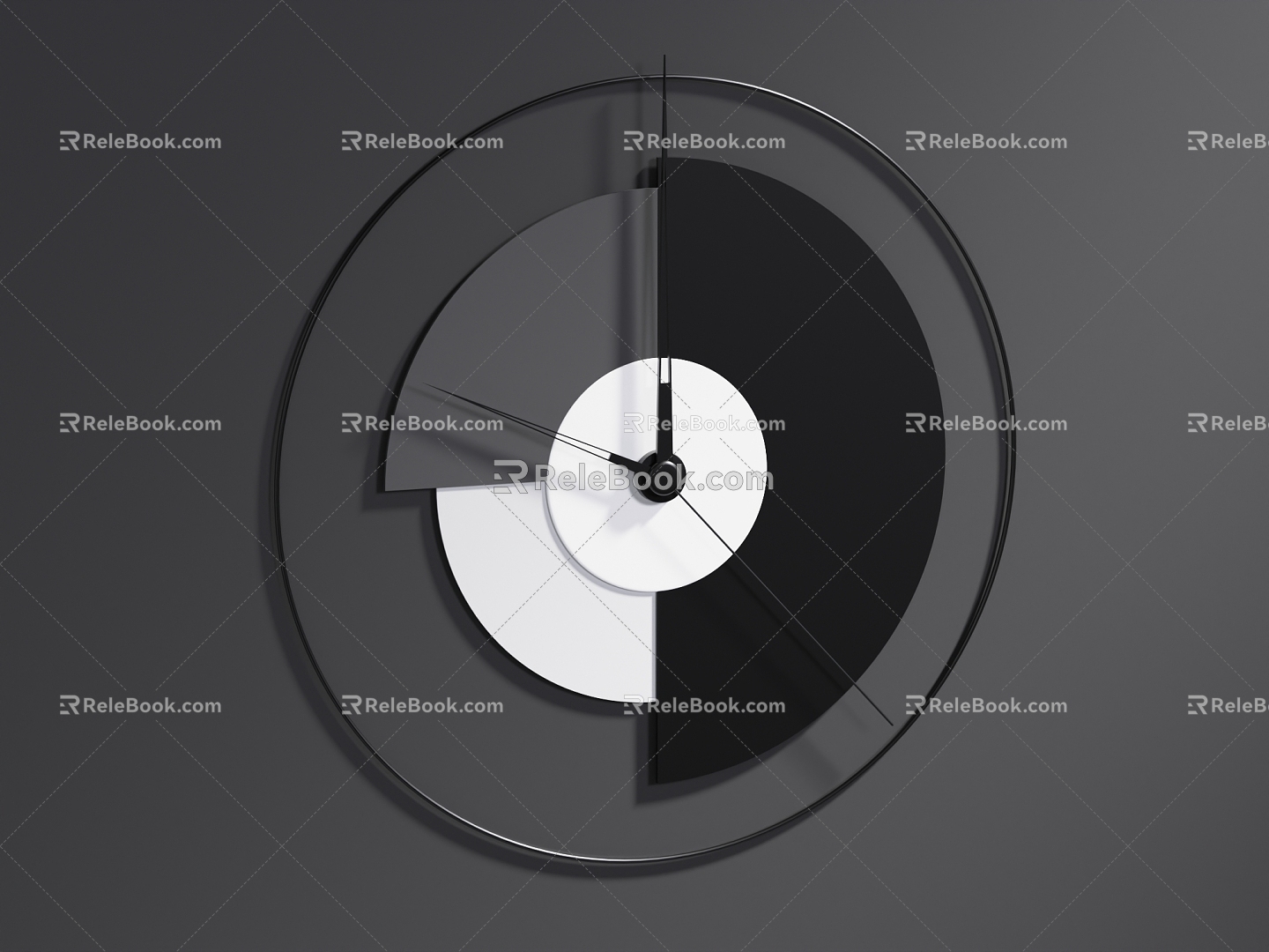 Modern Clock 3d model