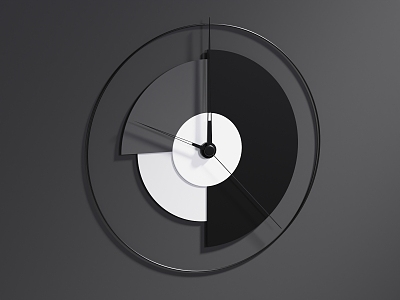 Modern Clock 3d model