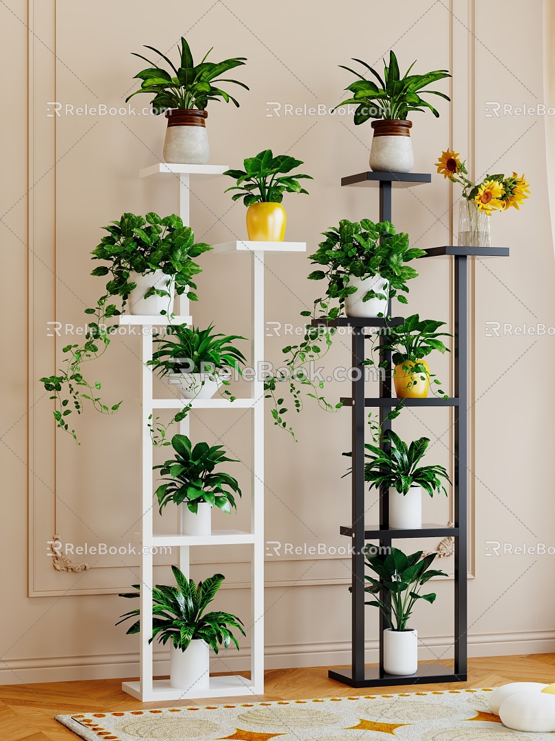 Flower Rack Storage Rack Balcony Flower Shelf Living Room Floor-standing Multi-layer Potted Plant Fleshy Flower Rack Plant Pot Rack model