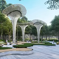 Modern Square View 3d model